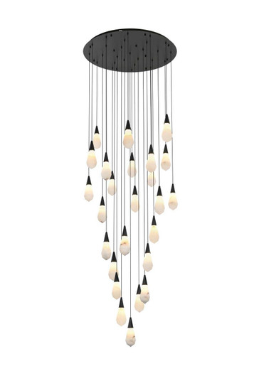 Amora LED Chandelier in Black (173|1013G36BK22ST)