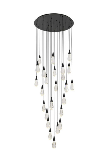 Amora LED Chandelier in Black (173|1013G36BK02CR)