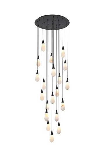 Amora LED Chandelier in Black (173|1013G32BK22ST)