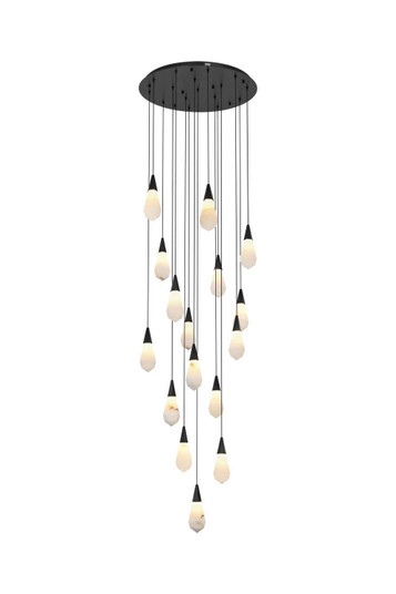 Amora LED Pendant in Black (173|1013D28BK22ST)