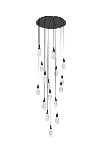 Amora LED Pendant in Black (173|1013D28BK02CR)