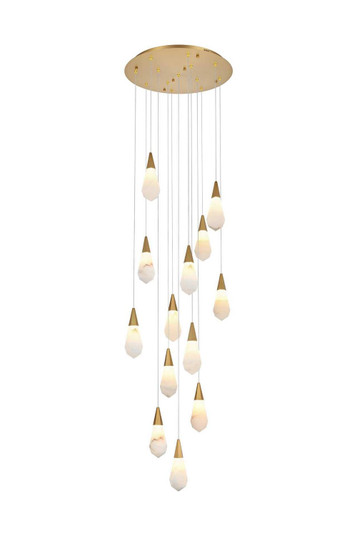 Amora LED Pendant in Satin Gold (173|1013D24SG22ST)