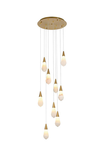 Amora LED Pendant in Satin Gold (173|1013D20SG22ST)