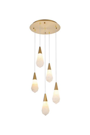 Amora LED Pendant in Satin Gold (173|1013D16SG22ST)