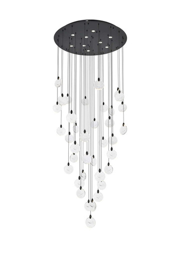 Avery LED Chandelier in Black (173|1012G48BK01CR)