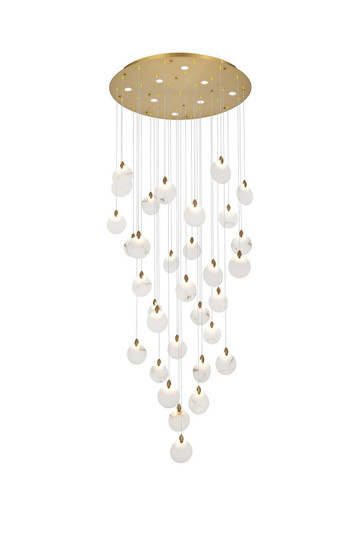 Avery LED Chandelier in Satin Gold (173|1012G42SG11ST)