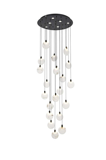 Avery LED Chandelier in Black (173|1012G32BK11ST)