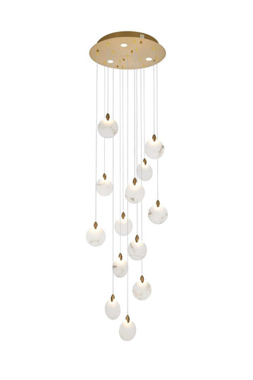 Avery LED Pendant in Satin Gold (173|1012D24SG11ST)