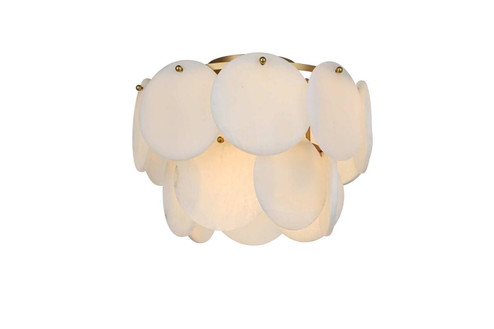 Charlotte Six Light Flush Mount in Satin Gold (173|1010F16SG11ST)