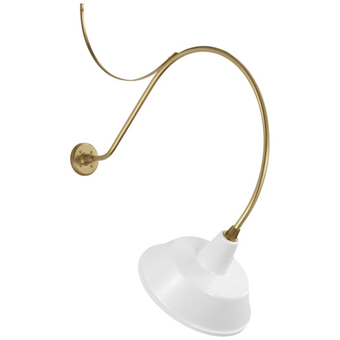 Academy Barn Light LED Barn Light in Hand-Rubbed Antique Brass (268|TOB2807HABS2WHT)