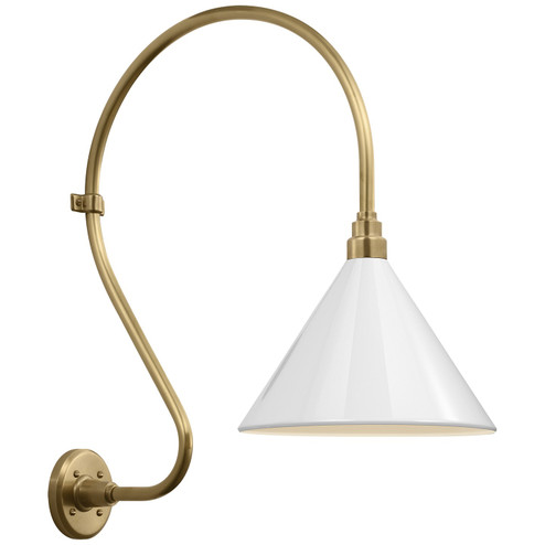 Academy Barn Light LED Barn Light in Hand-Rubbed Antique Brass (268|TOB2805HABS11WHT)
