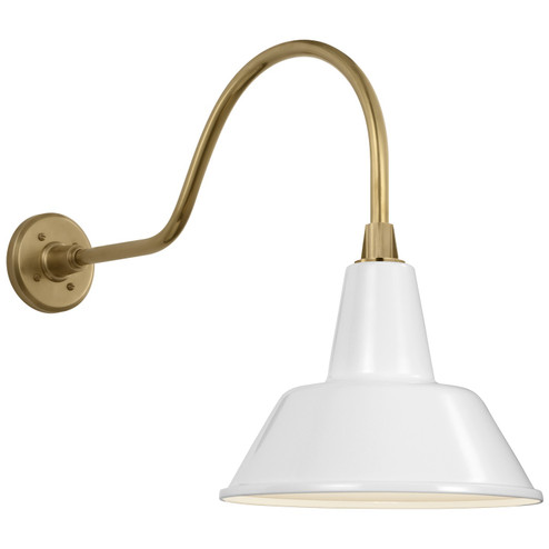 Academy Barn Light LED Barn Light in Hand-Rubbed Antique Brass (268|TOB2802HABS1WHT)