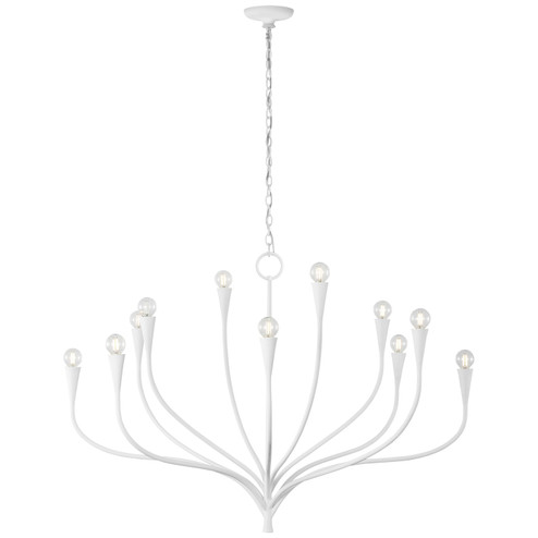 Marini LED Chandelier in Plaster White (268|JN5187PW)