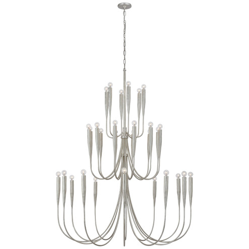 Acadia LED Chandelier in Burnished Silver Leaf (268|JN5074BSL)