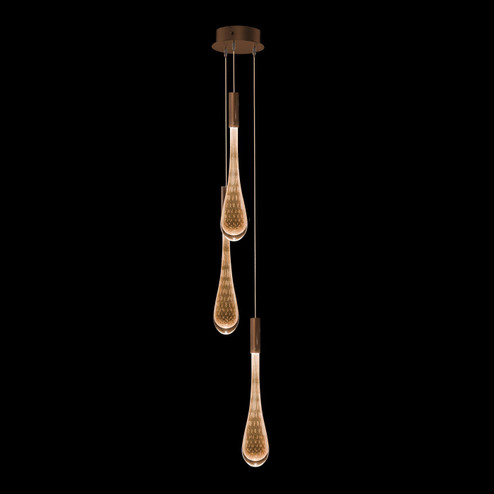 Rain LED Pendant in Ombre Copper/Copper Glass (48|1001738)
