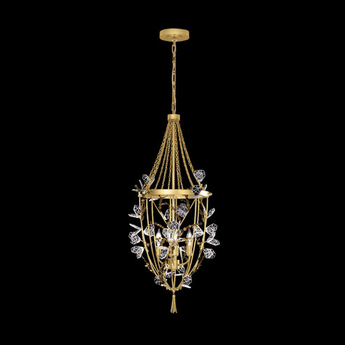 Volare Four Light Pendant in Burnished Gold (48|1001577)