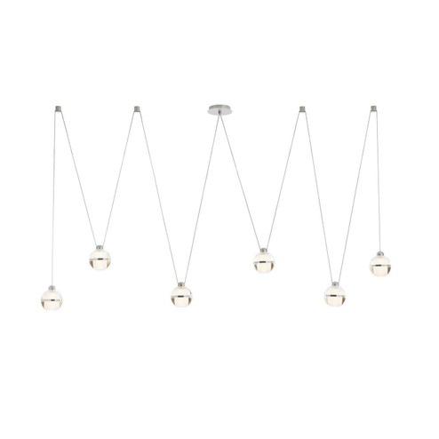 Noble LED Chandelier in Clear/Chrome (314|DLC58)