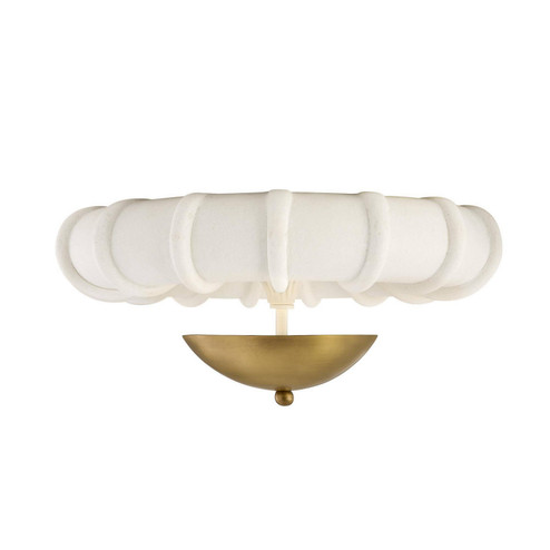 Camella LED Flush Mount in Ivory/Antique Brass (314|DFC35)