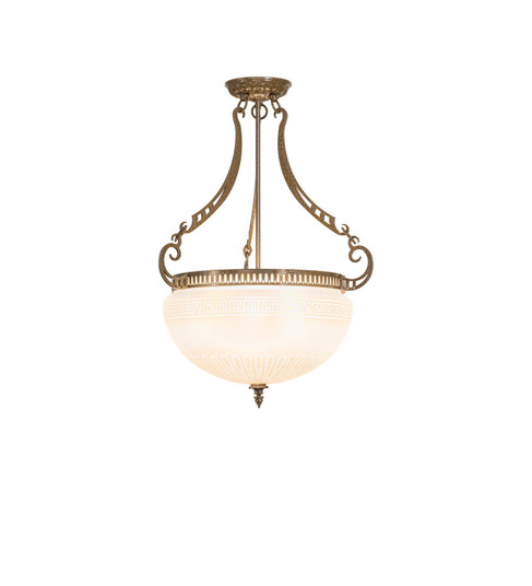 Ovum Aquinum Three Light Semi-Flush Mount in Nu Gold (57|296466)