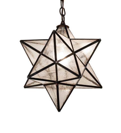 Moravian Star One Light Pendant in Mahogany Bronze (57|296366)