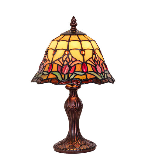 Colonial Tulip One Light Mini Lamp in Mahogany Bronze (57|296329)