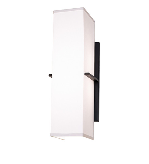 Quadrato Two Light Wall Sconce in Solar Black (57|293517)