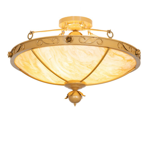 Arabesque Five Light Semi-Flush Mount in Sahara Gold (57|291540)