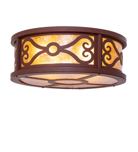 Donya Four Light Semi-Flush Mount in Red Rust (57|290940)