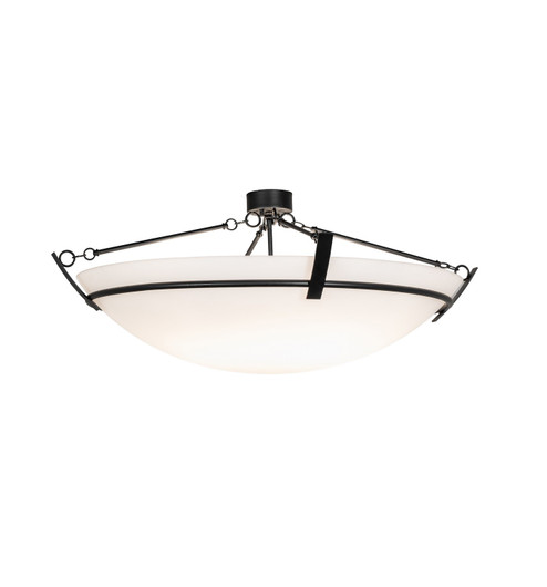 Covina Eight Light Semi-Flush Mount in Solar Black (57|285480)