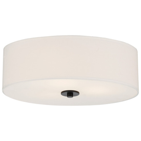 Mid Town LED Flush Mount in Matte Black (18|64063LEDDLPMBLWH)