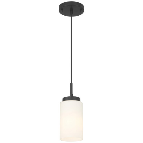 Iris One Light Pendant in Matte Black (18|63082MBLOPL)