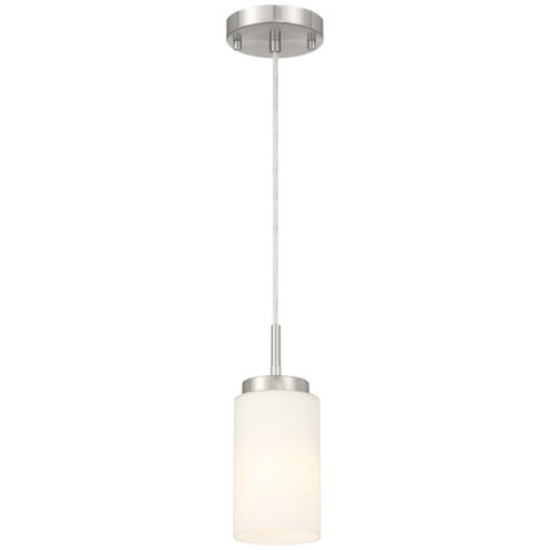 Iris One Light Pendant in Brushed Steel (18|63082BSOPL)
