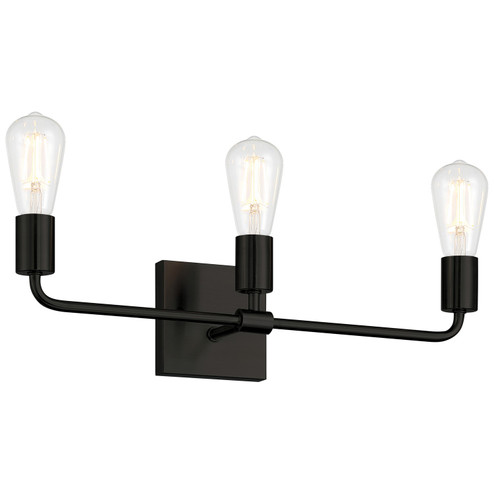 Virgin Three Light Vanity in Matte Black (18|62443MBL)