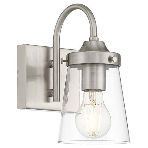 Dickens One Light Wall Sconce in Brushed Steel (18|62021BSCLR)
