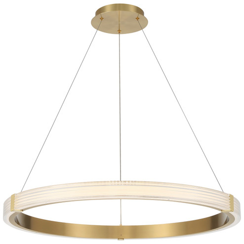 Panache LED Pendant in Antique Brushed Brass (18|52105LEDDCSABBACR)