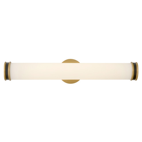 Ames LED Vanity in Lacquered Brass (531|85652LCBBK)