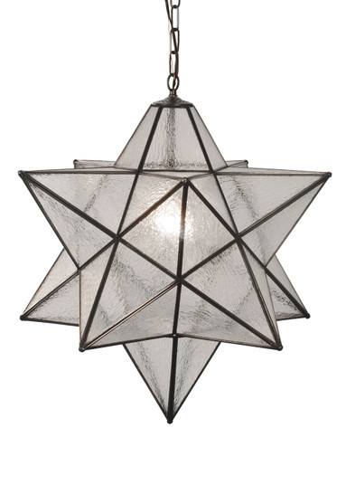 Moravian Star One Light Pendant in Mahogany Bronze (57|81798)