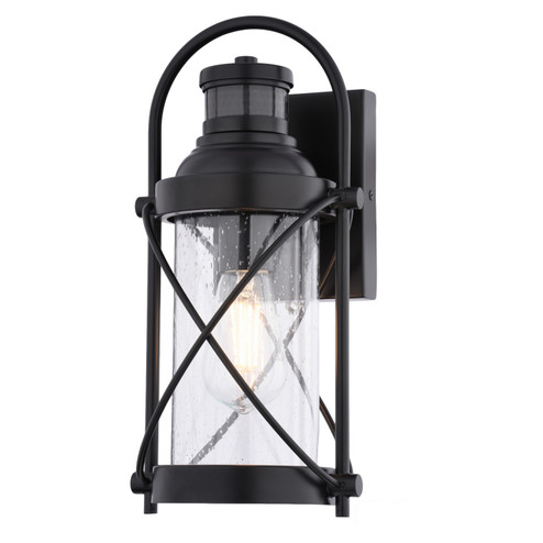 Westfield One Light Outdoor Motion Sensor Wall Light in Matte Black (63|T0846)