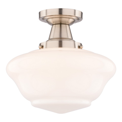 Eastgate One Light Semi-Flush Mount in Satin Nickel (63|C0352)