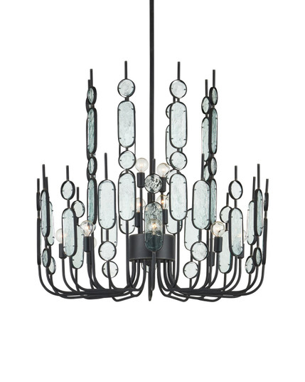 Ettore 12 Light Chandelier in Clear / Blacksmith (142|90001446)