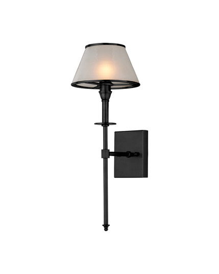 Ronaldo LED Wall Sconce in Matte Black / Frosted (142|55000065)