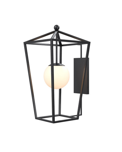 Denison One Light Wall Sconce in Midnight / Frosted White (142|55000061)