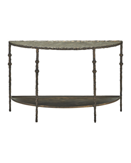 Spalzato Console Table in Aged Brass / Antique Glass (142|40000285)
