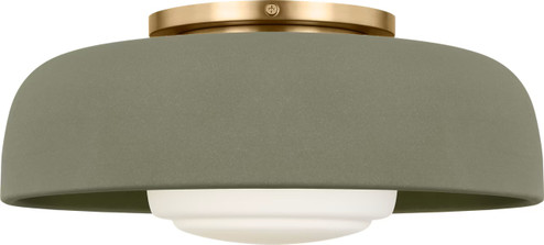 Liora One Light Flush Mount in Estate Brass (454|SCRJFM169EBSSSOEG)