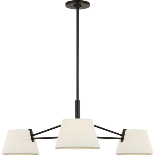 Hale Three Light Chandelier in Aged Iron (454|SCRJCH194AIWL)