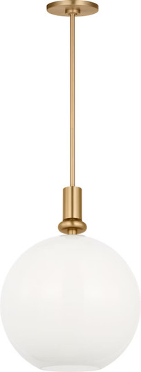 Malcolm One Light Pendant in Satin Brass (454|SCDJPD144SBMG)