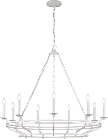Brighton Nine Light Chandelier in Aged Pewter (454|SCCHCCH120APL)