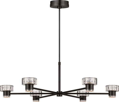 Holsted LED Chandelier in Aged Iron (454|SCCHCCH10427AICPG)