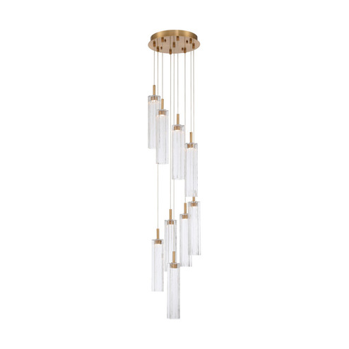 Addis LED Pendant in Aged Brass (60|ADD405AGCL)