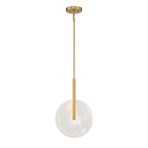 Ainslie LED Pendant in Warm Brass (51|793071322)